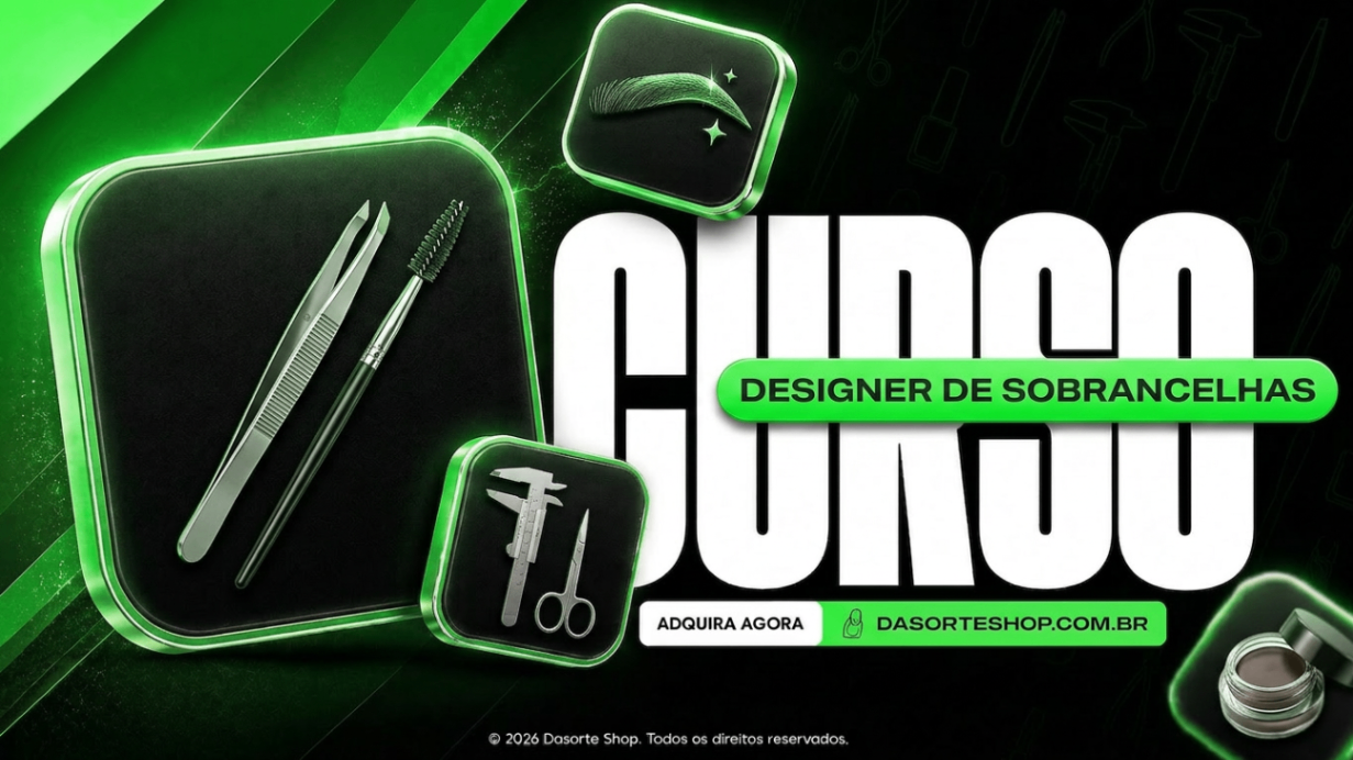 CURSO COMPLETO DESIGNER DE SOMBRANCELHAS