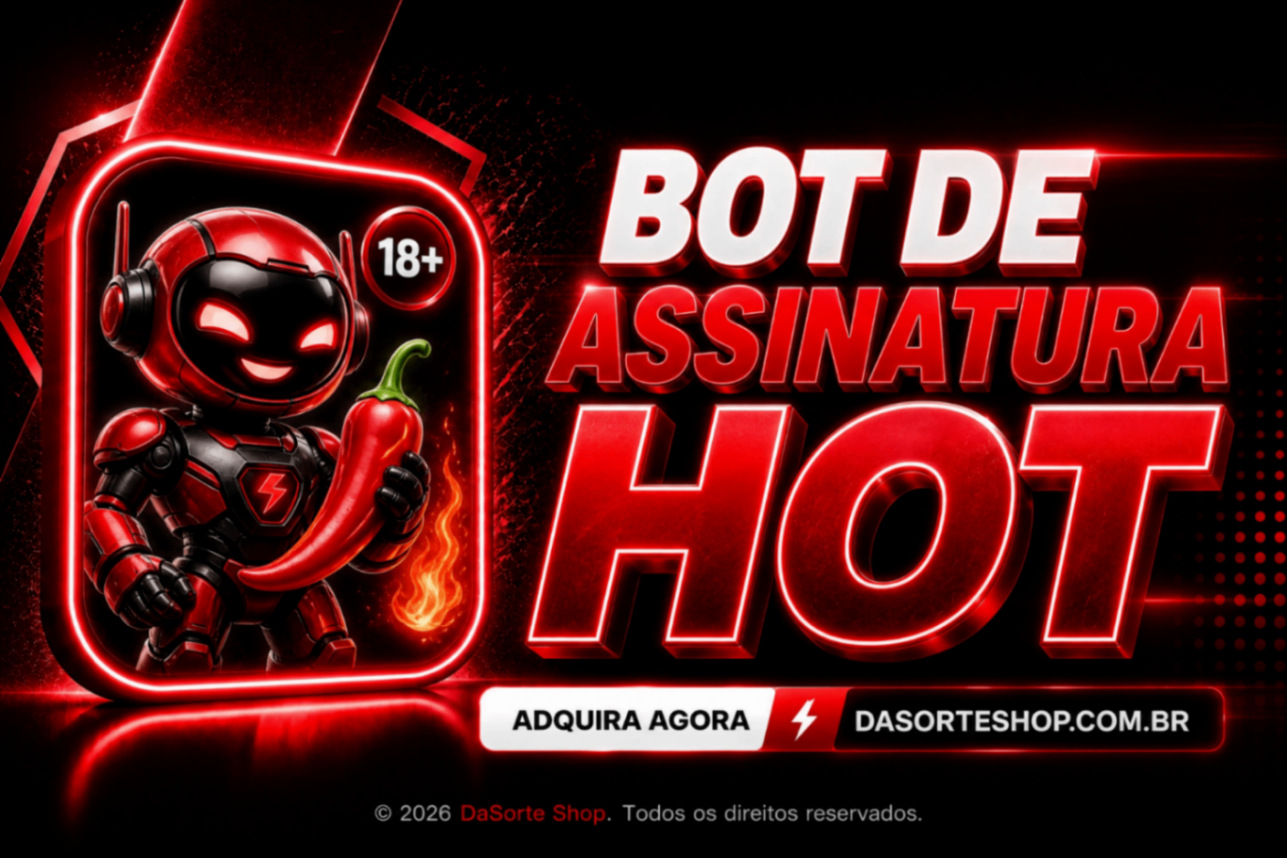 BOT DE VENDAS DE ASSINATURAS HOT