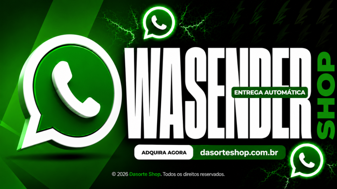 WASENDER 3.6 -DISPARO AUTOMÁTICO NO WHATSAPP + CHAVE DE ATIVAÇÃO
