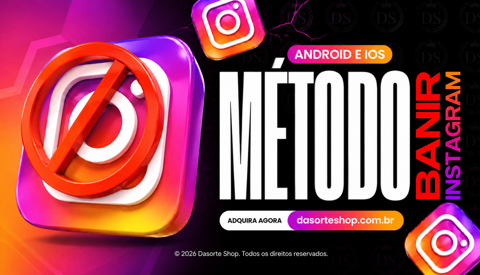 BANIR CONTA INSTAGRAM
