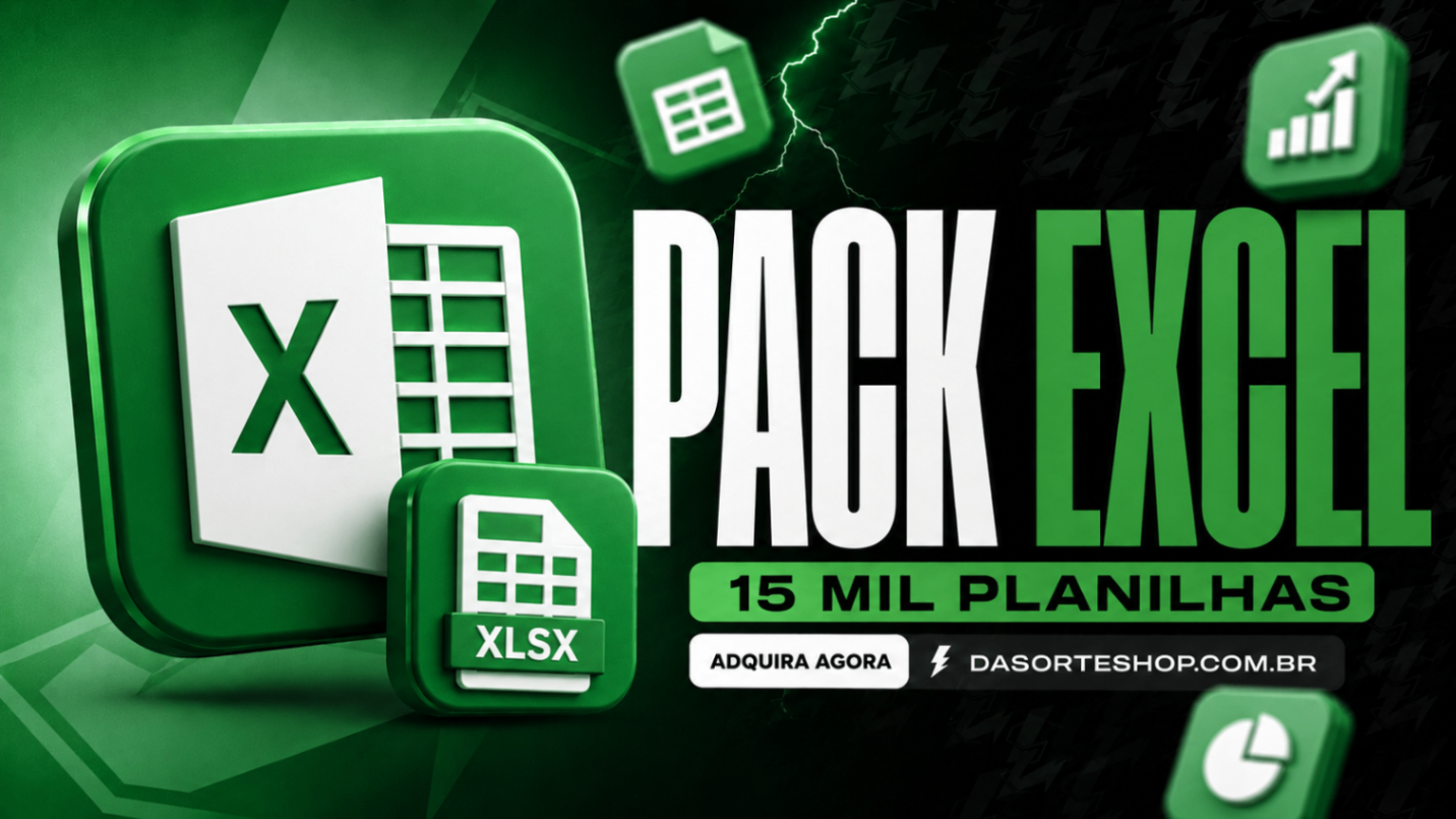 PACK EXCEL 15MIL PLANILHAS